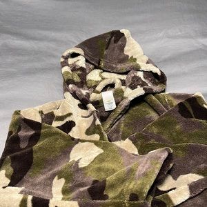 Camo Robe with Hood and Belt